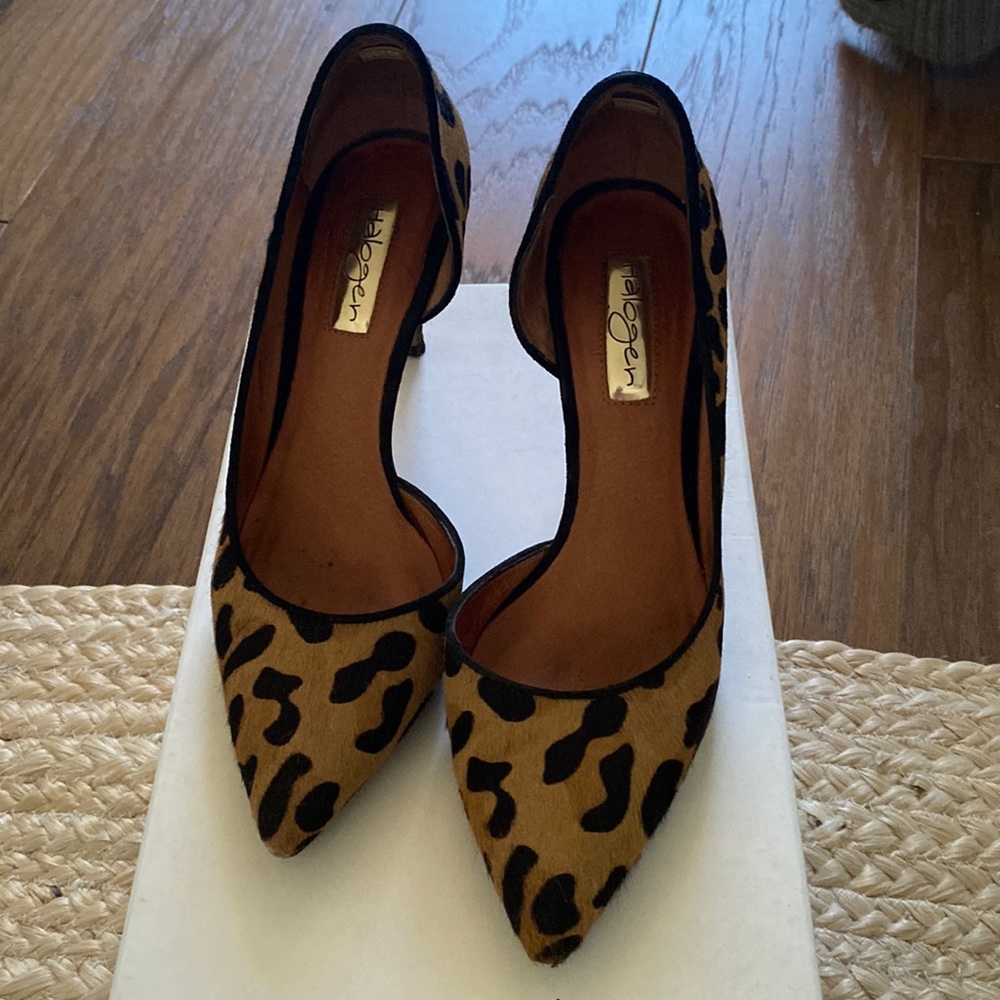 Halogen leopard heels